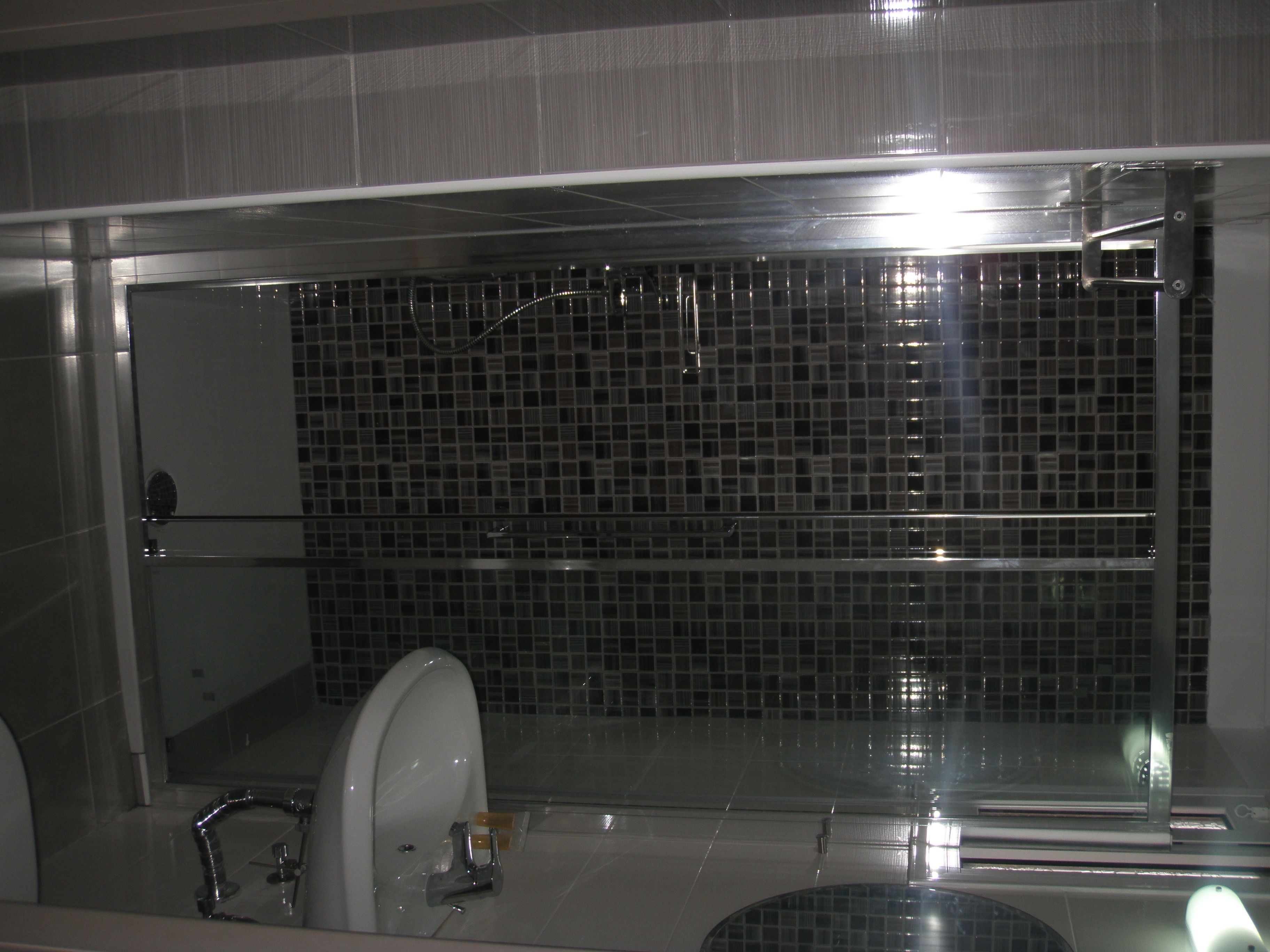 studio, sea view | bathroom | shower, hair dryer, towels