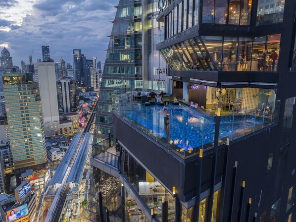 Vue sur la ville depuis l’hébergement
