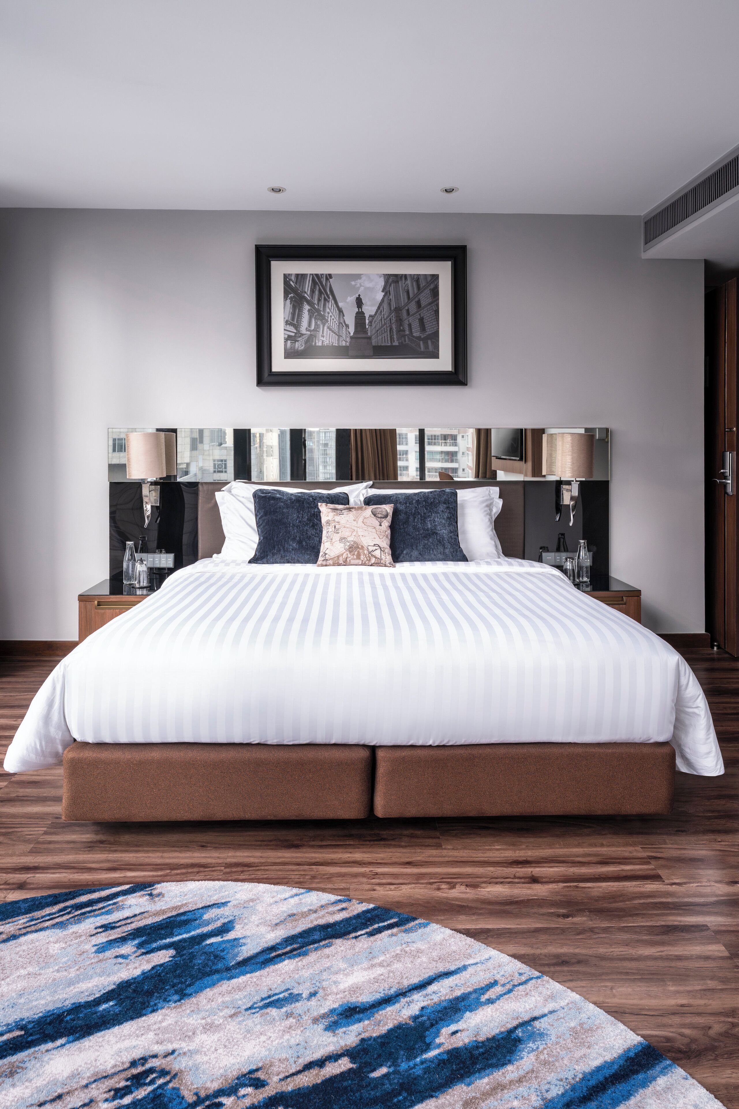 In-room safe, desk, laptop workspace, blackout curtains