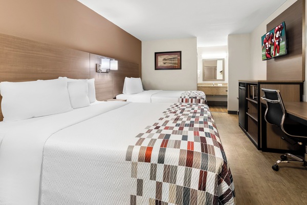 Desk, iron/ironing board, WiFi (free), alarm clocks