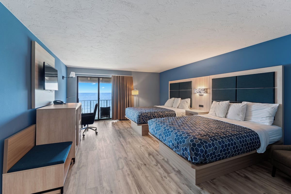 Desk, blackout curtains, iron/ironing board, free WiFi