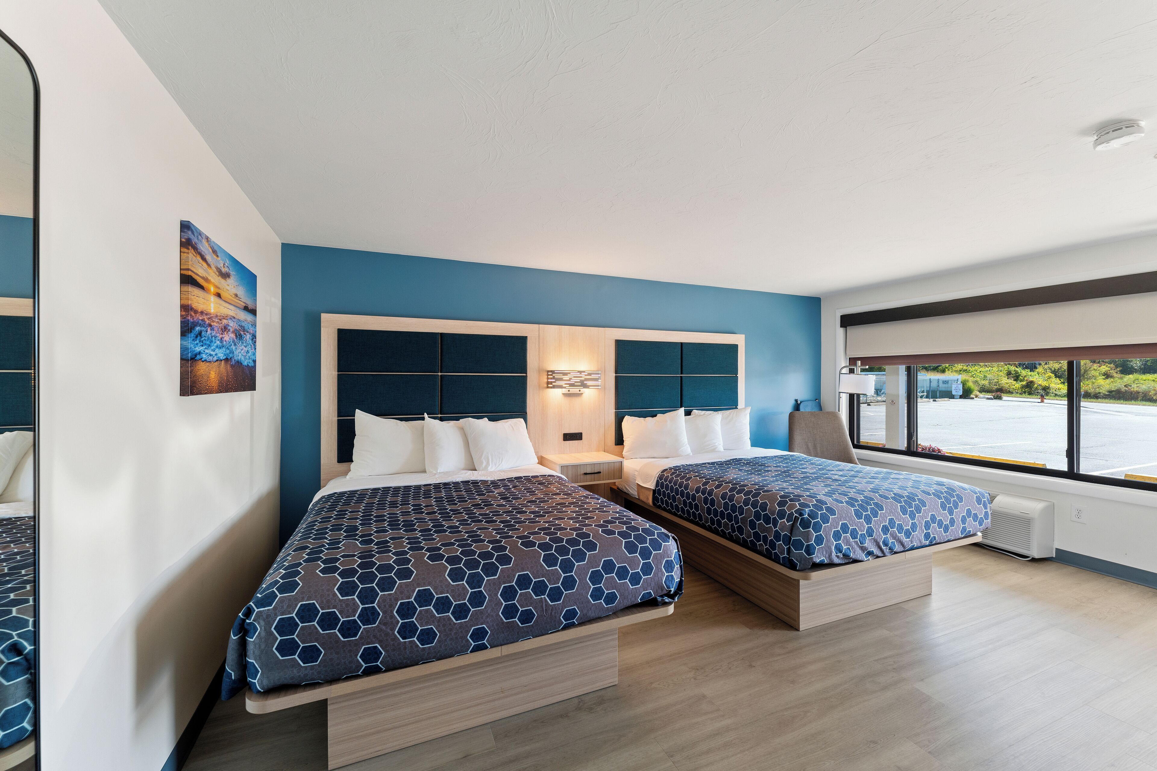 Deluxe Room, 2 Queen Beds | Desk, blackout drapes, iron/ironing board, free WiFi