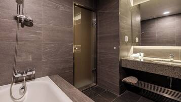 Ensemble douche/baignoire, baignoire relaxante profonde