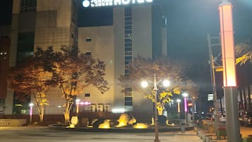 Front of property – evening/night