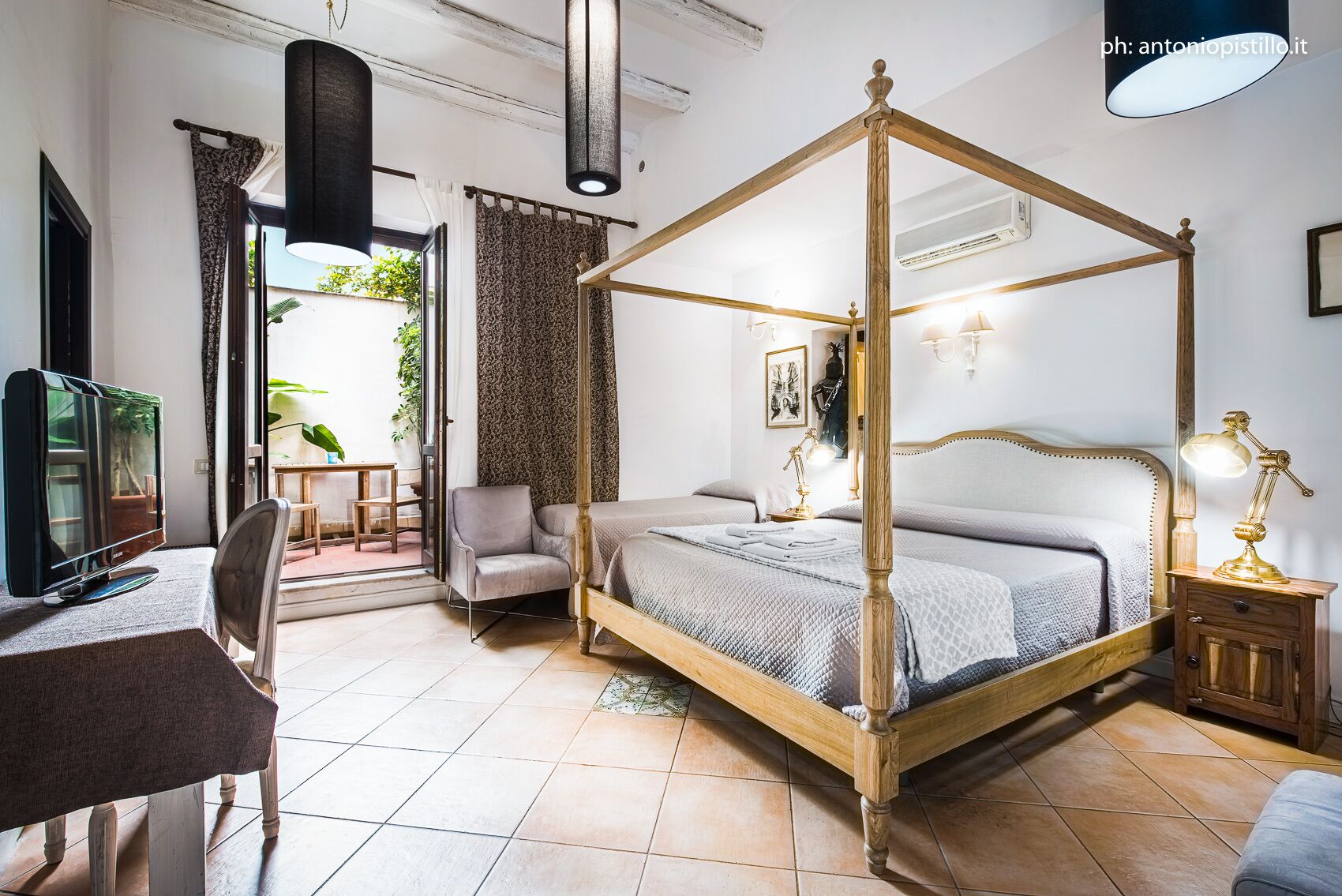 Deluxe Quadruple Room | Frette Italian sheets, premium bedding, down comforters, minibar