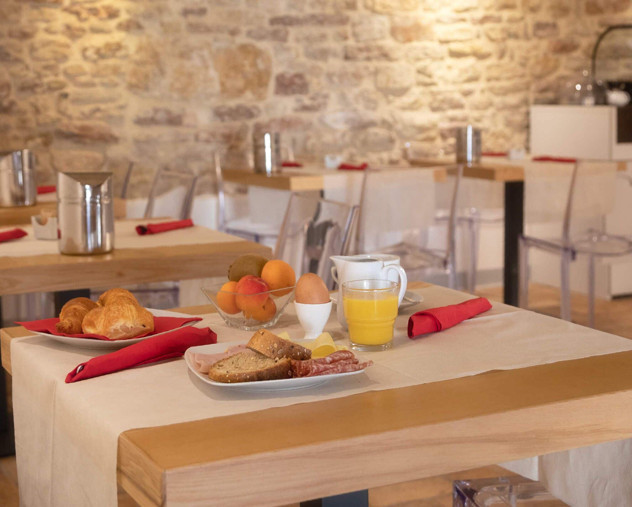 daily buffet breakfast (eur 15 per person)