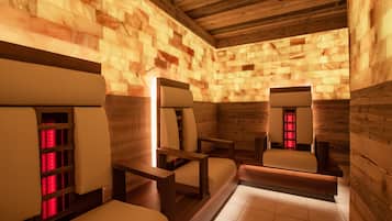 Sauna, bañera de hidromasaje, masajes