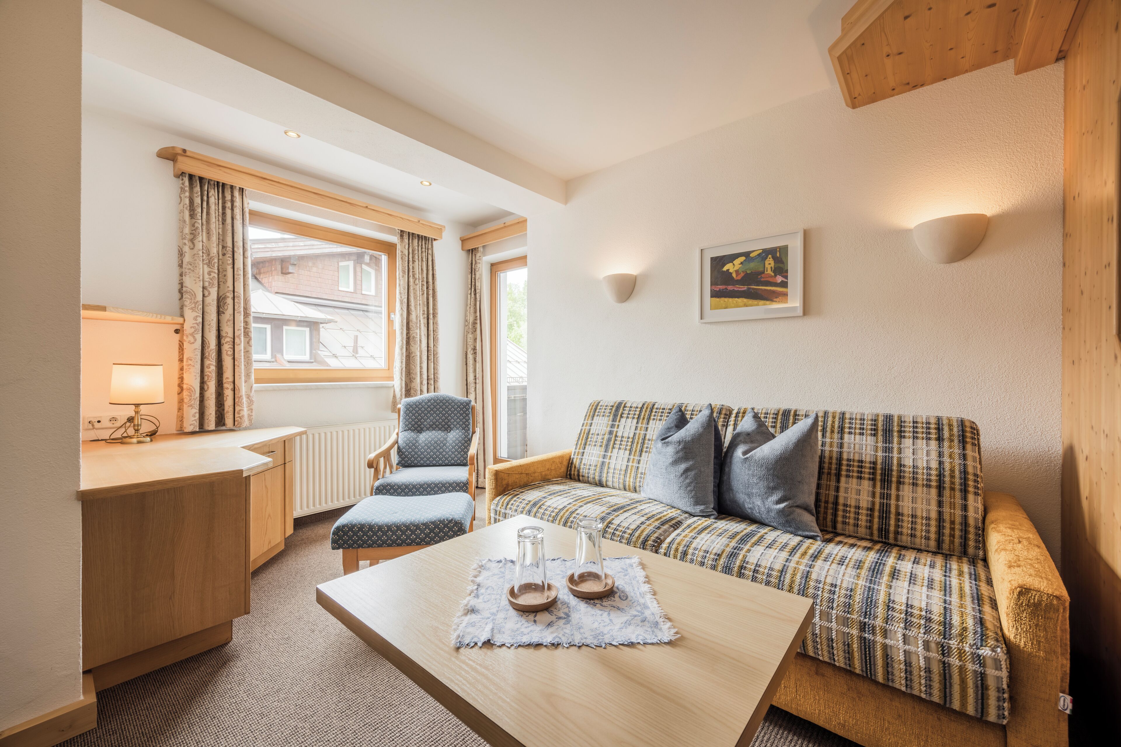 standard apartment, balcony | living area | led tv