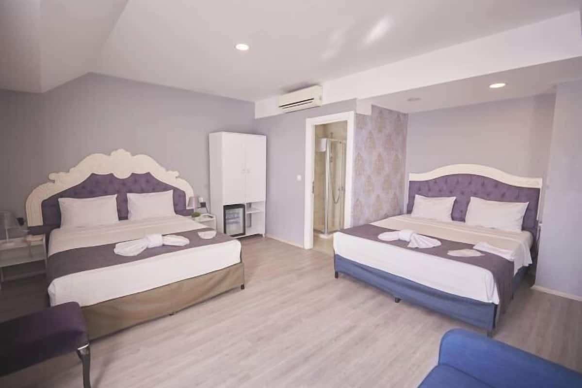 Ropa de cama de alta calidad, minibar, caja fuerte