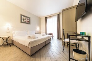 Double Room, Balcony, Sea View | Premium bedding, down comforters, minibar, in-room safe