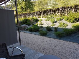 Double Room, ground floor, side laurel | View from room
