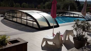Triple Family Room, ground floor, pool side terrace | View from room