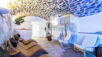 Sauna, hot tub, steam room