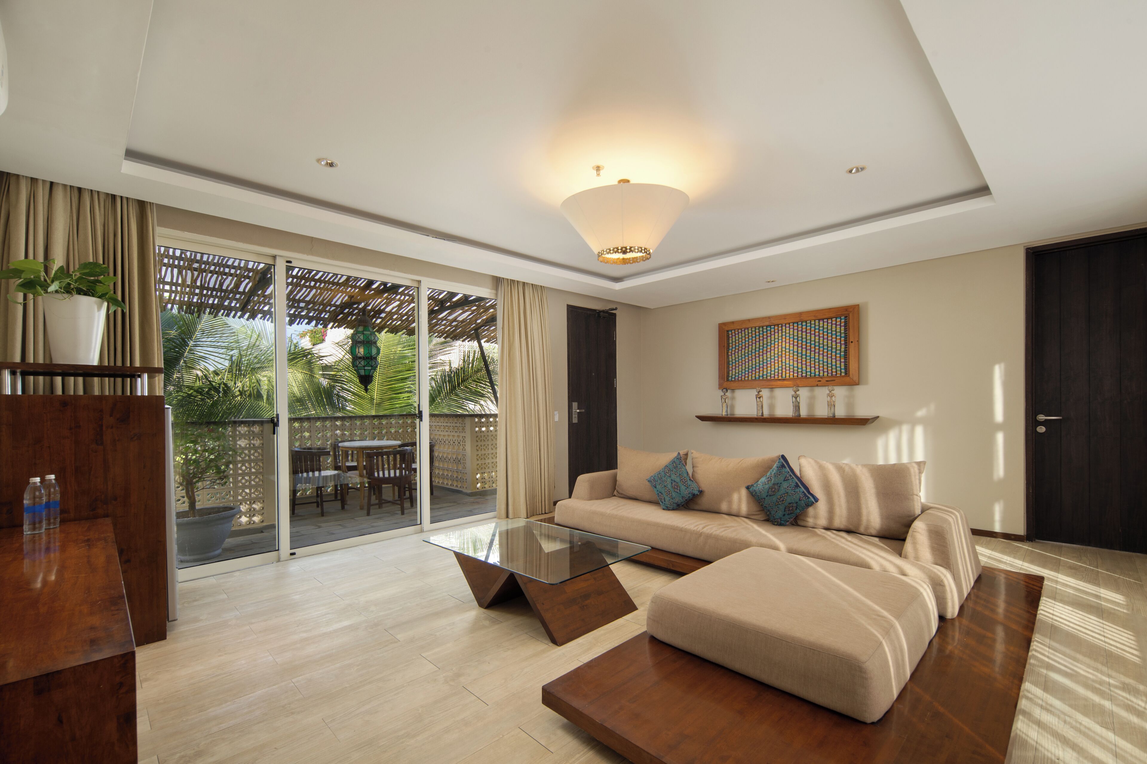 two bedroom family suite | living area | 32-inch led tv with cable channels, tv