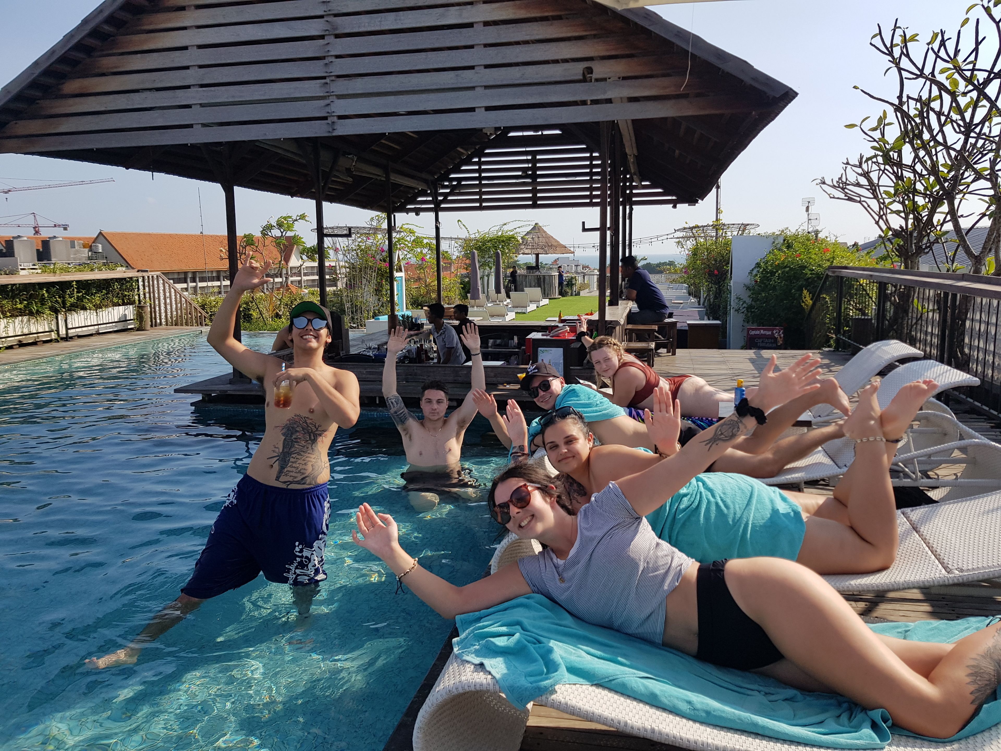 Piscina en la azotea