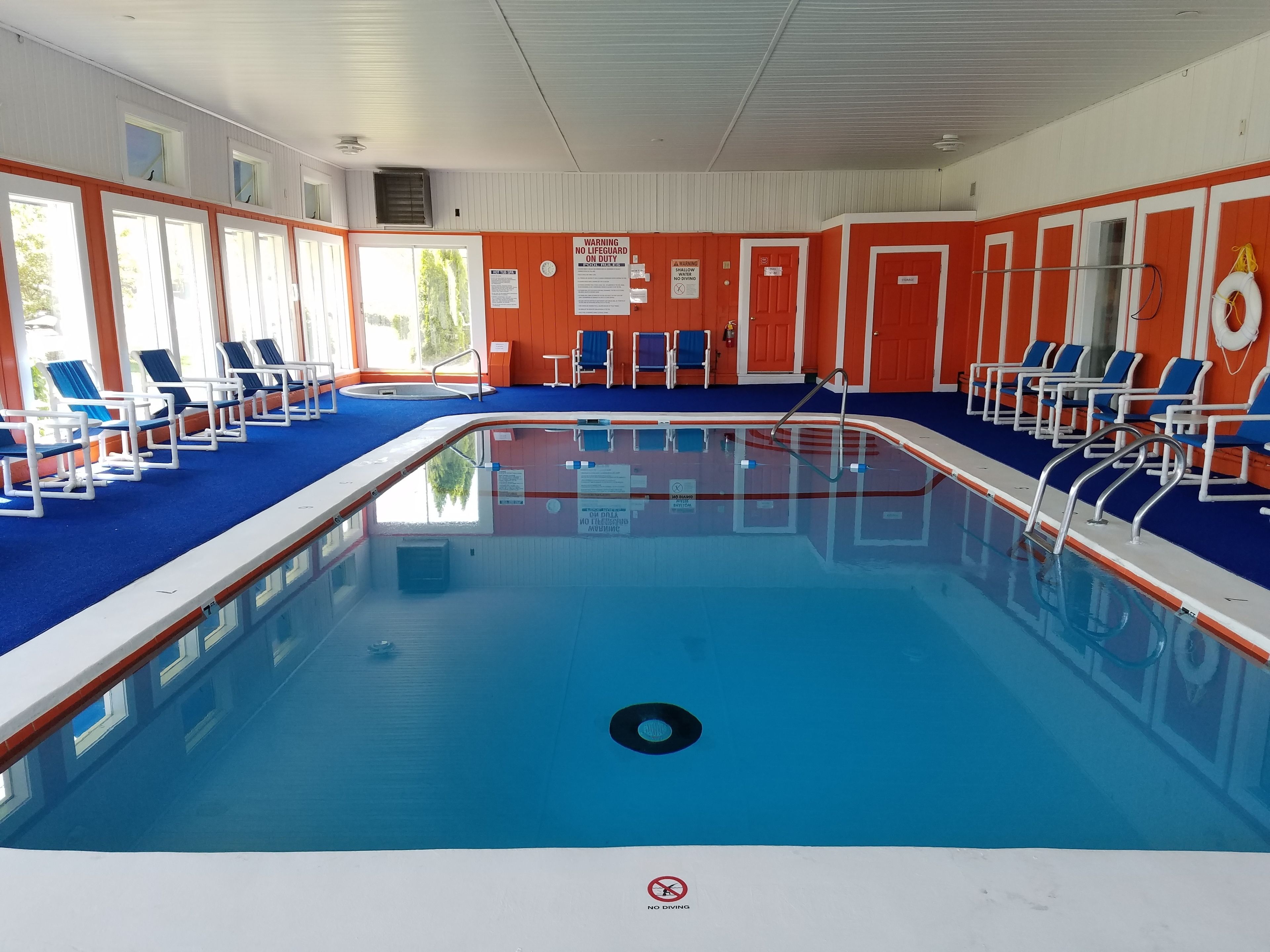 Indoor pool, cabanas (surcharge), pool umbrellas