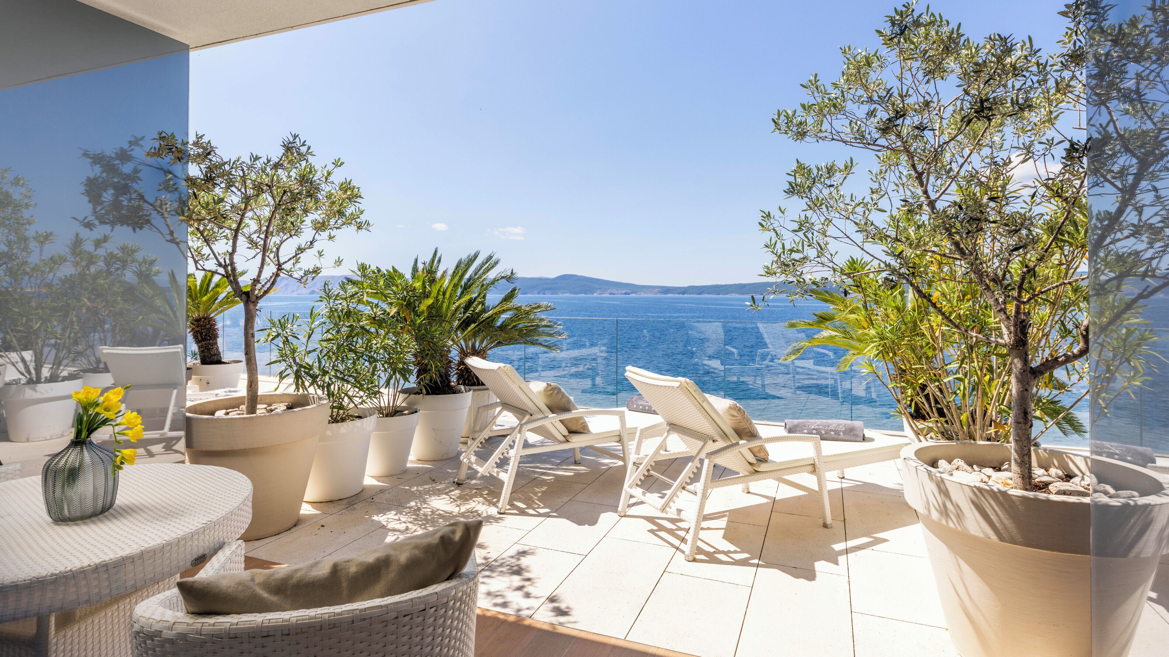 Dobbeltrom – deluxe, terrasse, sjøutsikt | Utsikt fra rommet