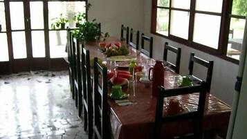 Breakfast, lunch, dinner served; Brazilian cuisine