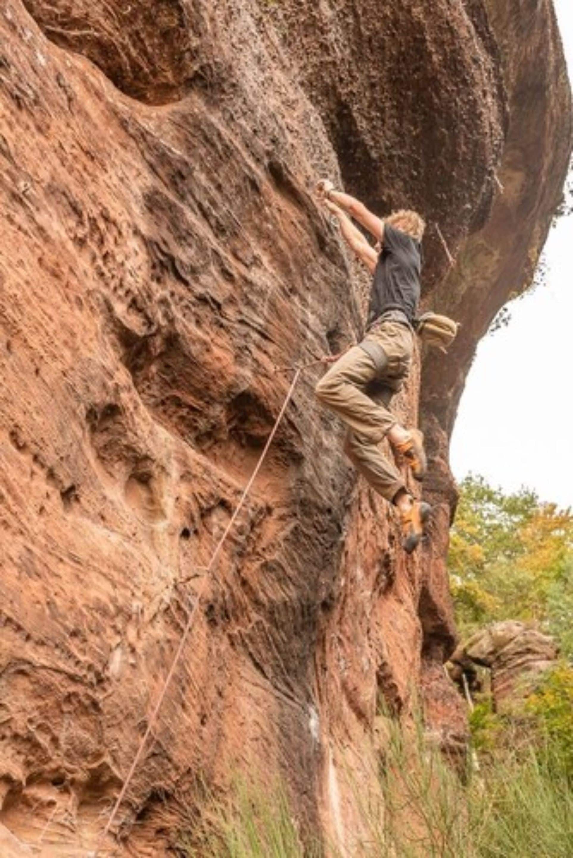 outdoor rock climbing