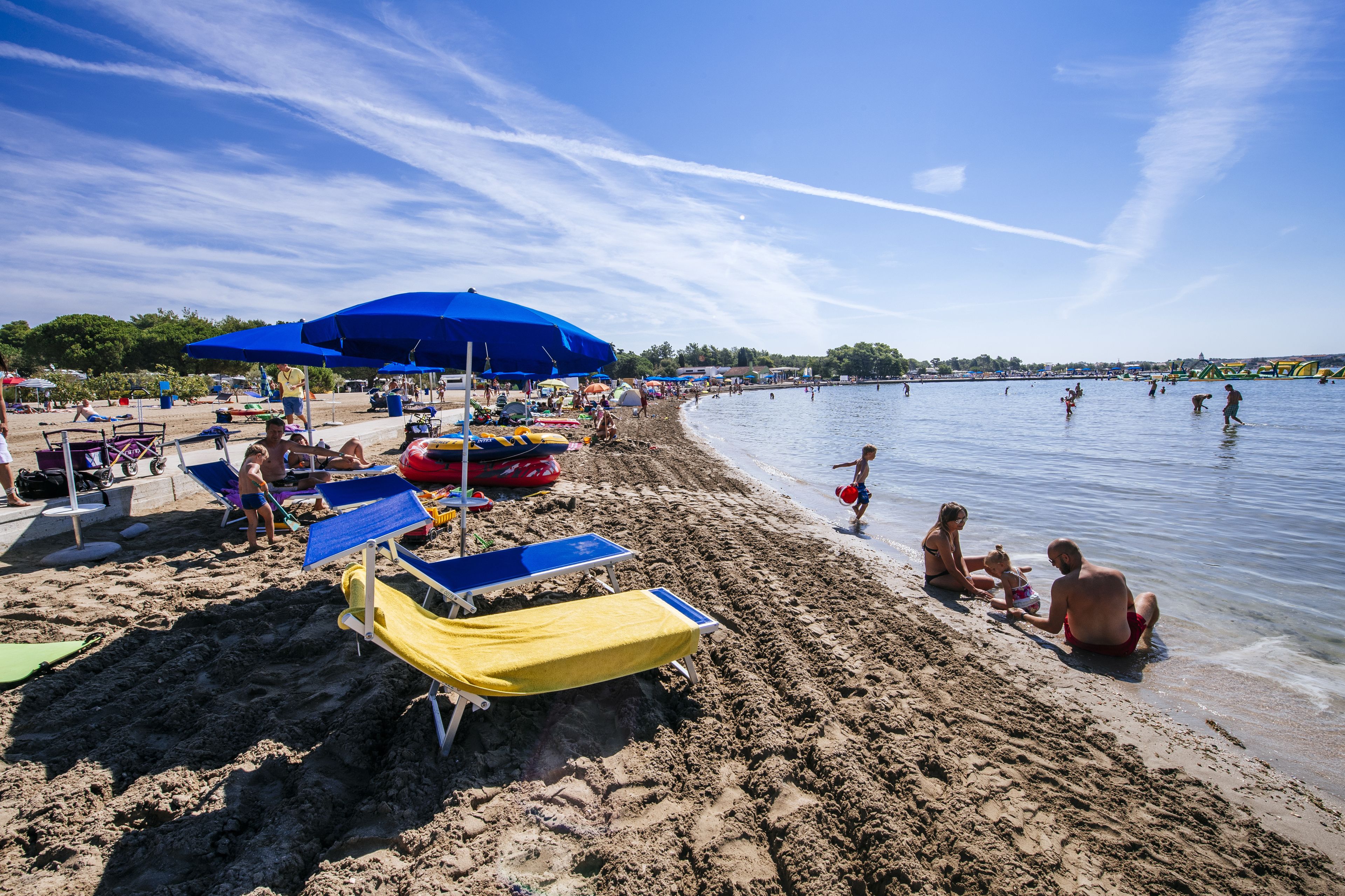 private beach, sun-loungers, beach umbrellas, beach massages