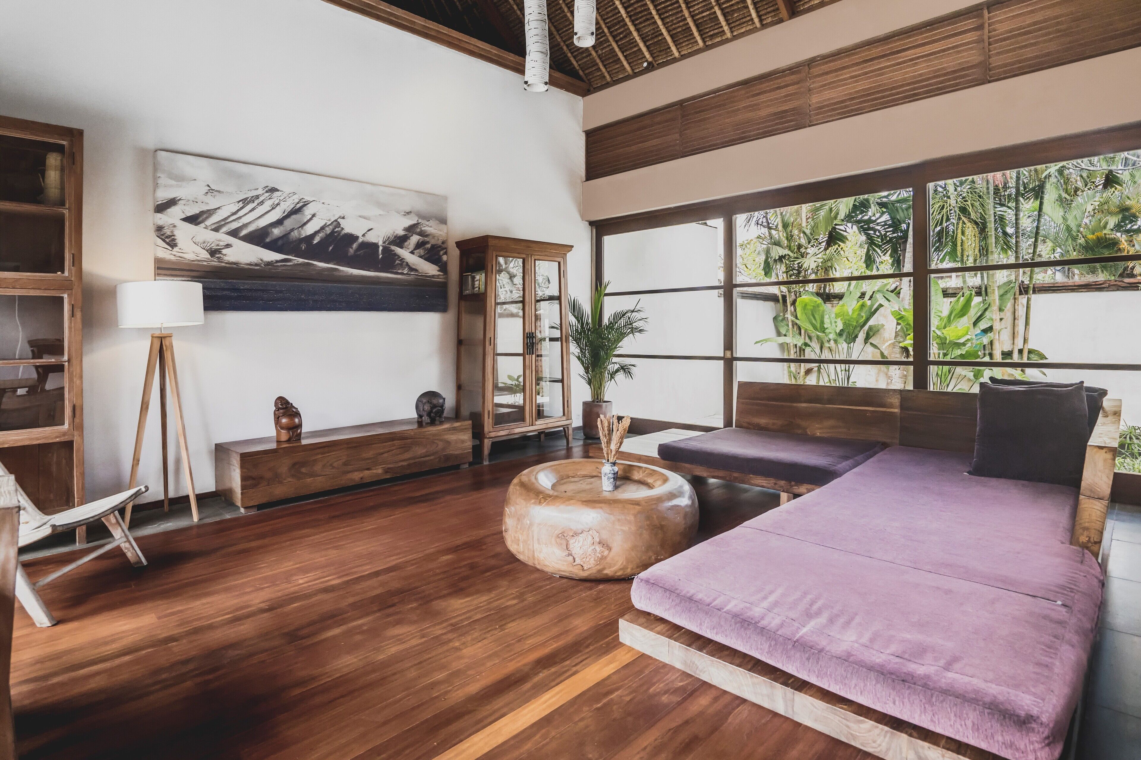 three bedroom pool villa  | living area