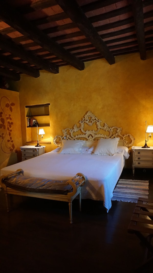 Premium bedding, down duvets, individually decorated