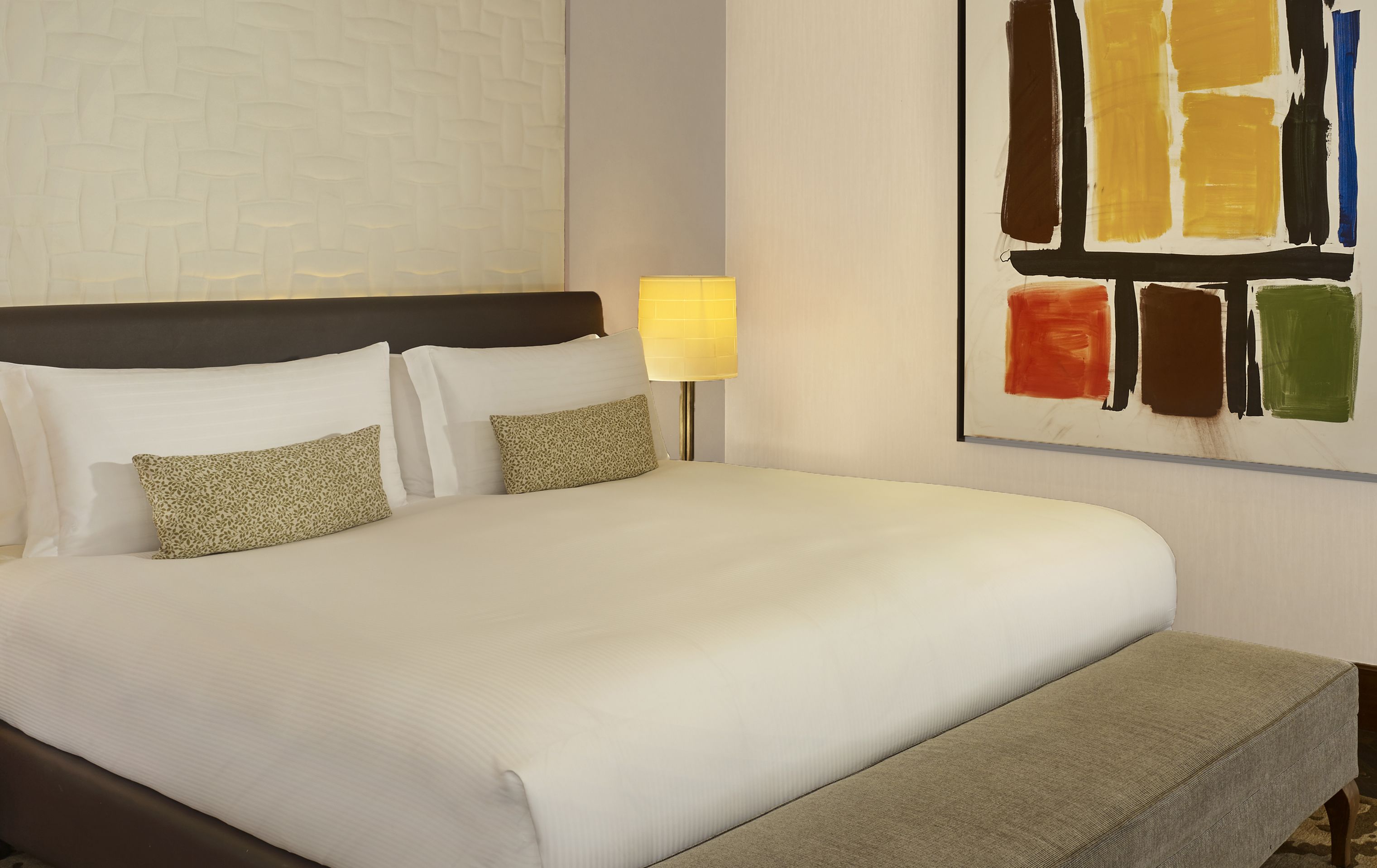 Premium bedding, minibar, in-room safe, desk