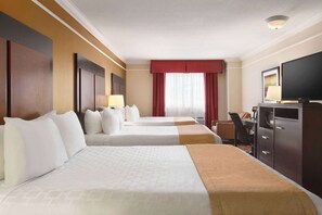 Room, Non Smoking, Refrigerator & Microwave | Desk, laptop workspace, blackout drapes, iron/ironing board