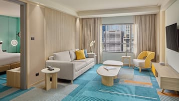 Premium bedding, in-room safe, desk, blackout curtains