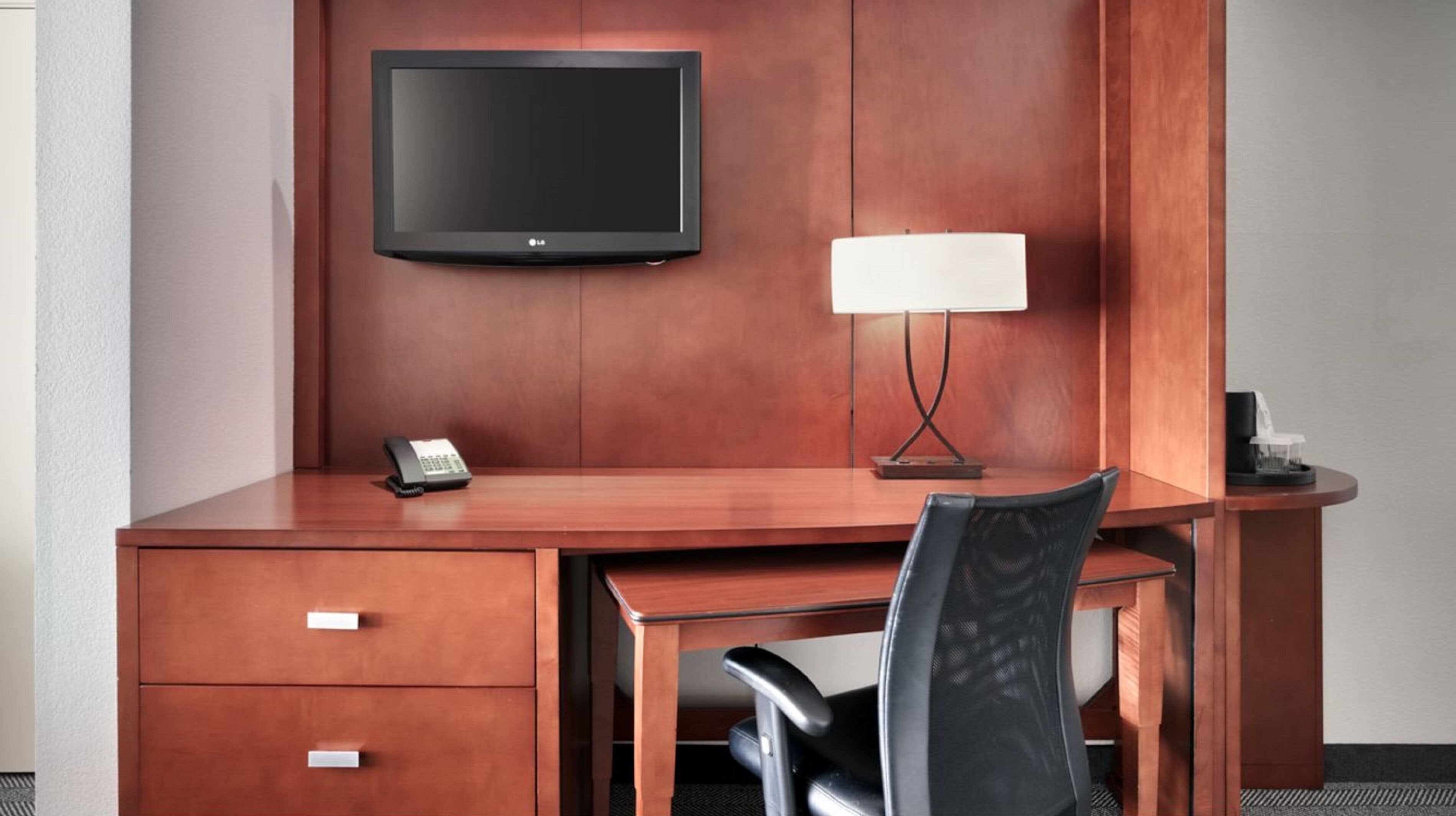 suite, 1 bedroom | premium bedding, desk, laptop workspace, iron/ironing board