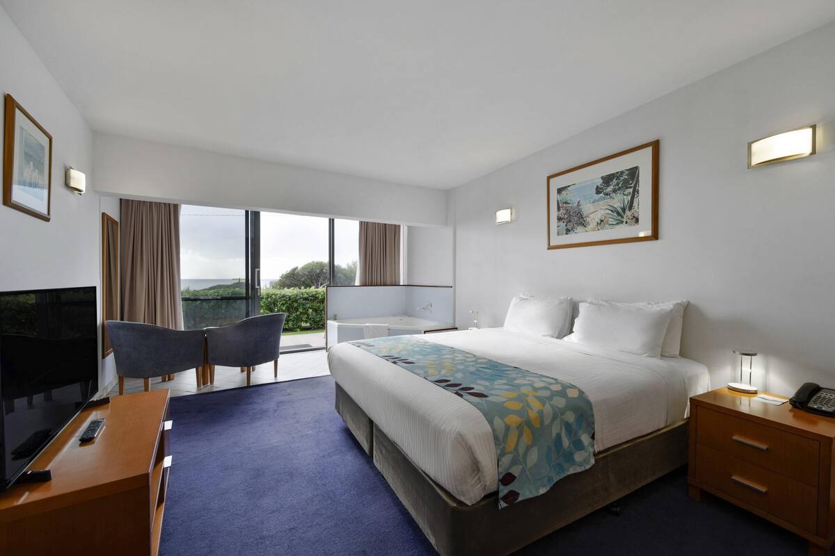 minibar, desk, laptop workspace, iron/ironing board