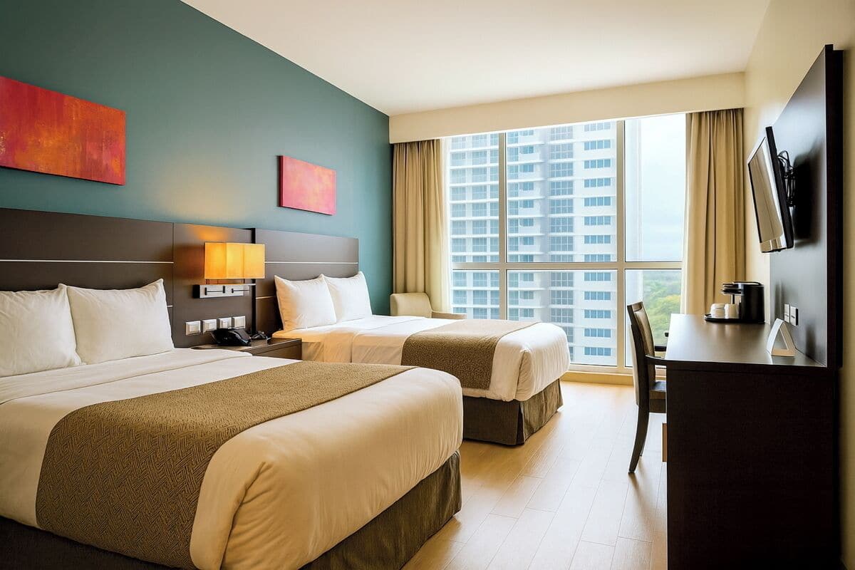 Phòng Superior, 2 giường đôi, không hút thuốc (TRYP) | 1 phòng ngủ, két bảo mật tại phòng