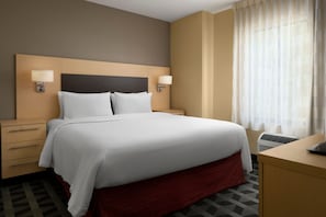 Desk, blackout drapes, iron/ironing board, free WiFi