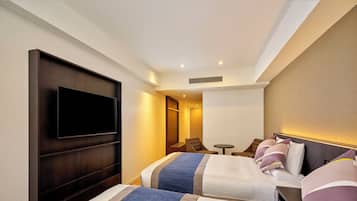 Deluxe-værelse med 2 enkeltsenge - ikke-ryger (Renewal) | Pengeskab på værelset, skrivebord, gratis Wi-Fi, sengetøj