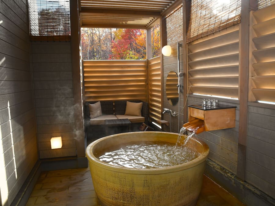 Superior Twin Room, with Open Air Bath, Non Smoking (Please include all persons in your reservation) | Bathroom | Hair dryer, slippers, bidet, towels