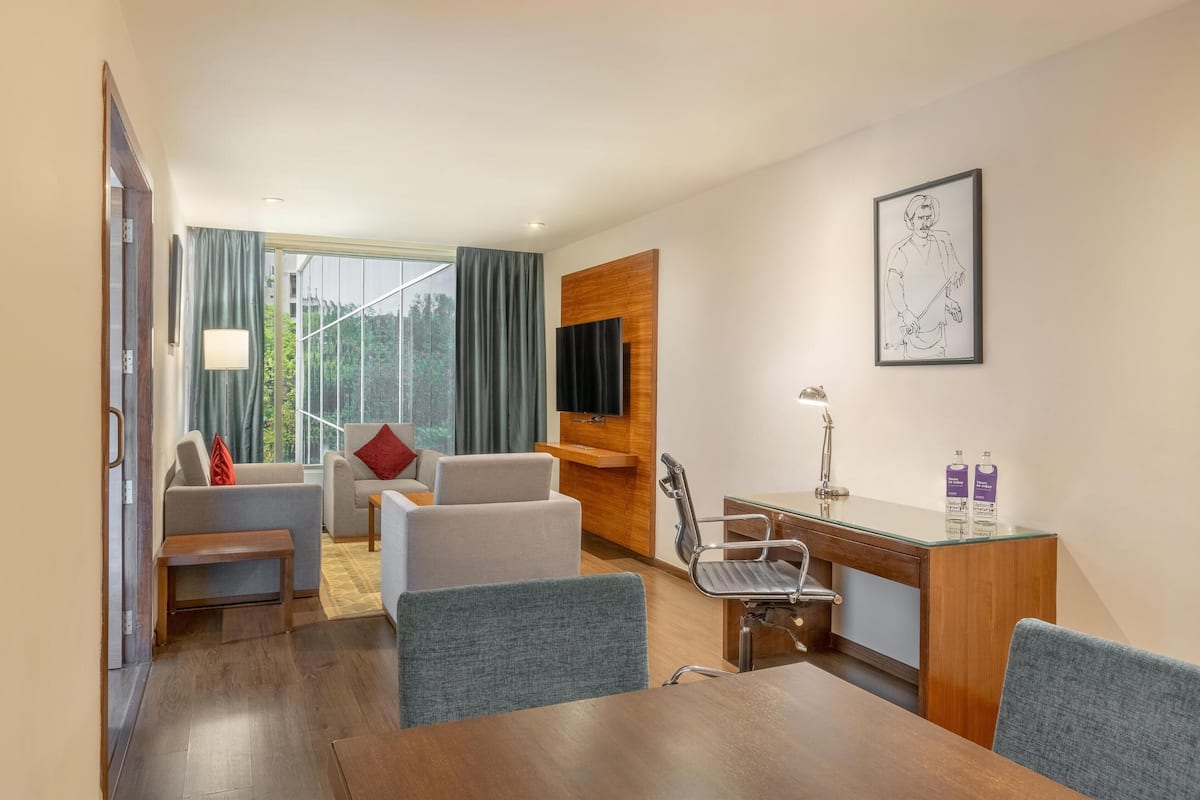 1 habitación y camas con efecto memoria