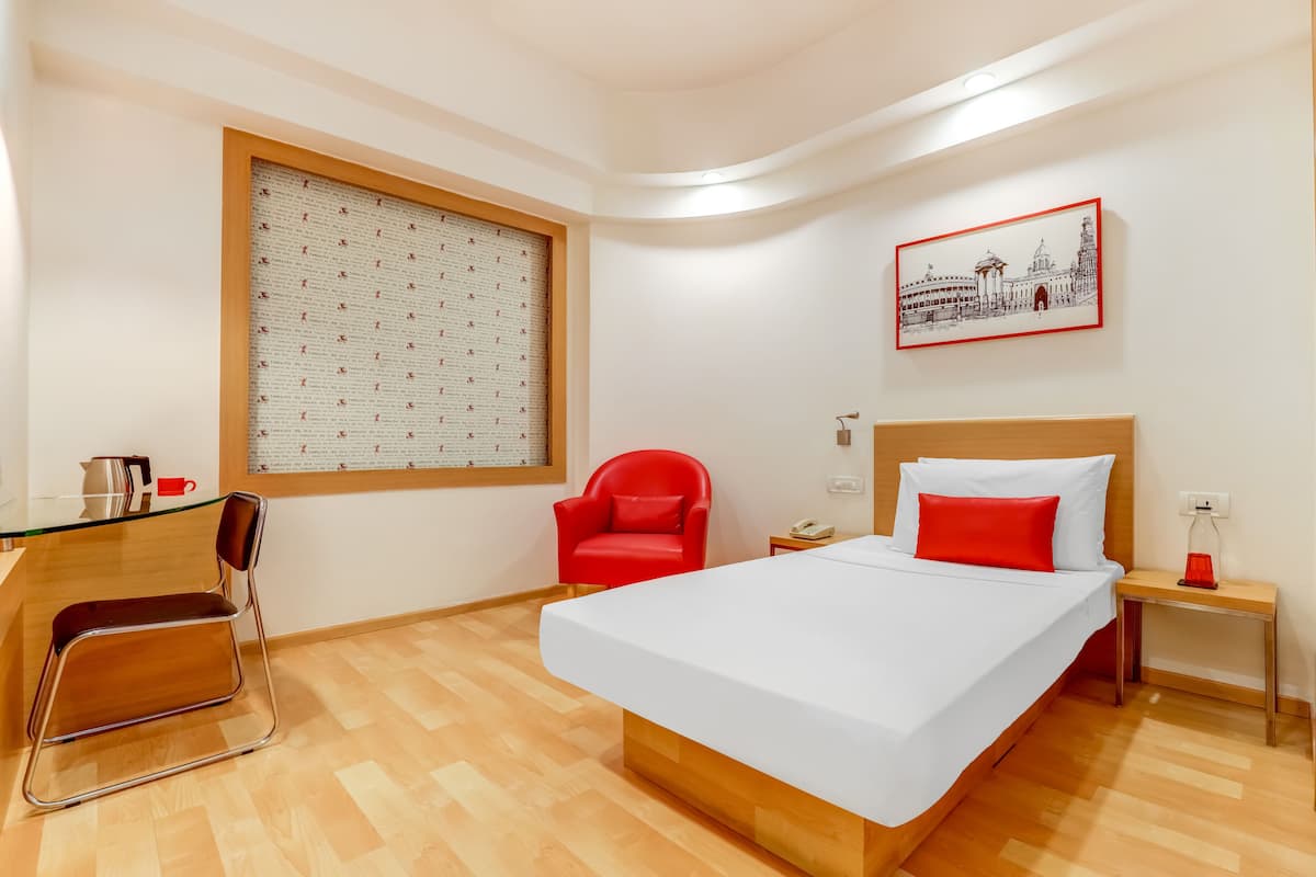 Roupas de cama premium, cofres nos quartos, individualmente decorados