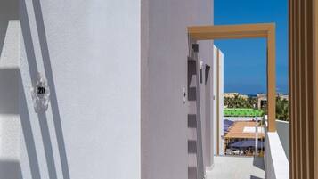 Vue depuis lâhĂ©bergement