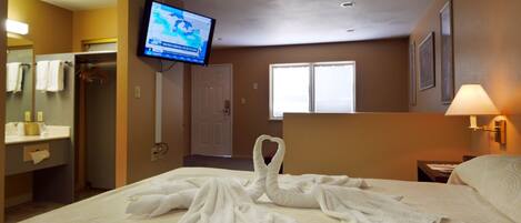 Desk, iron/ironing board, free WiFi