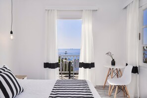 Superior-Doppel- oder -Zweibettzimmer, Meerblick | 1 Schlafzimmer, Minibar, Zimmersafe, laptopgeeigneter Arbeitsplatz