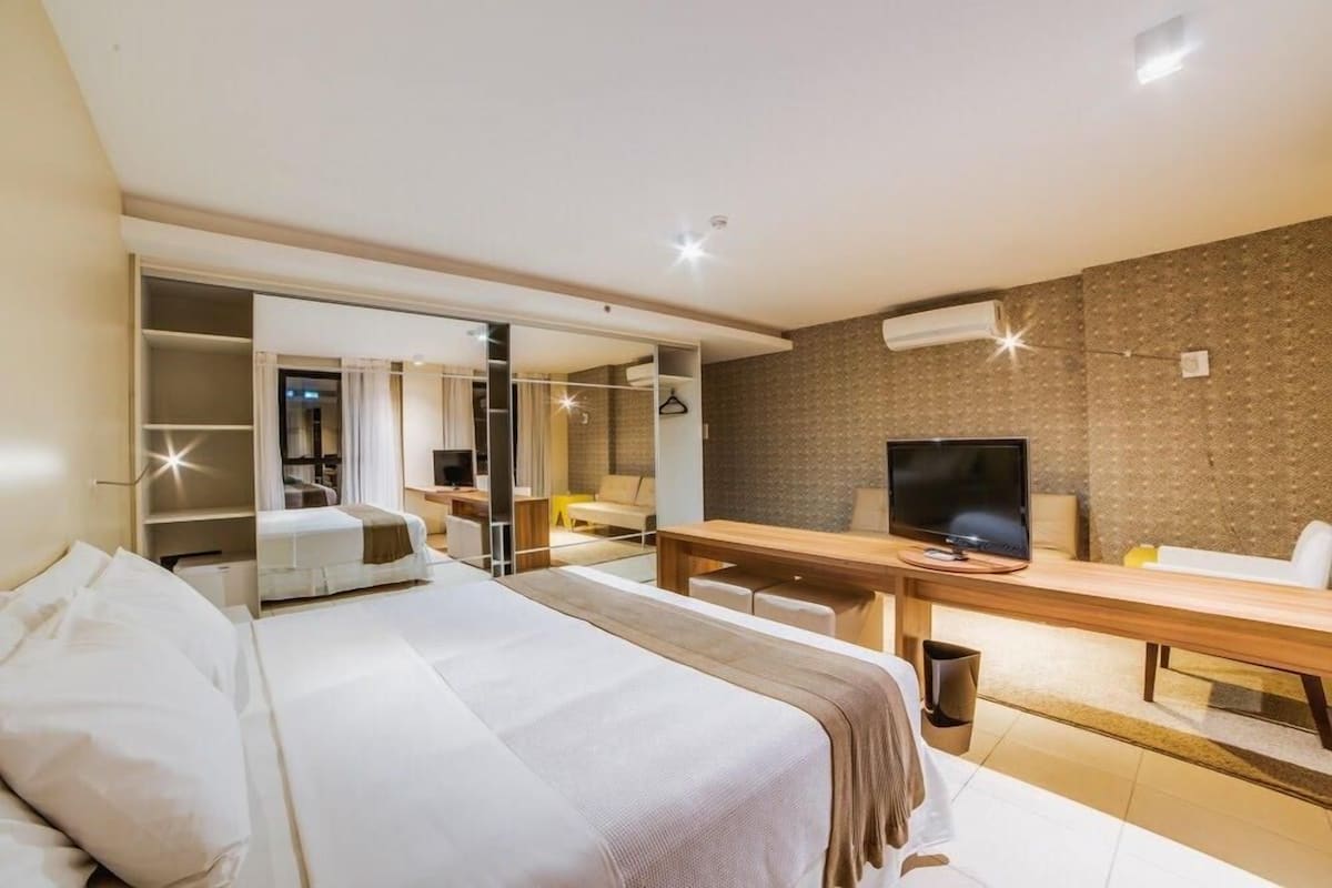 1 slaapkamer, pillowtop-bedden, een minibar, een kluis op de kamer
