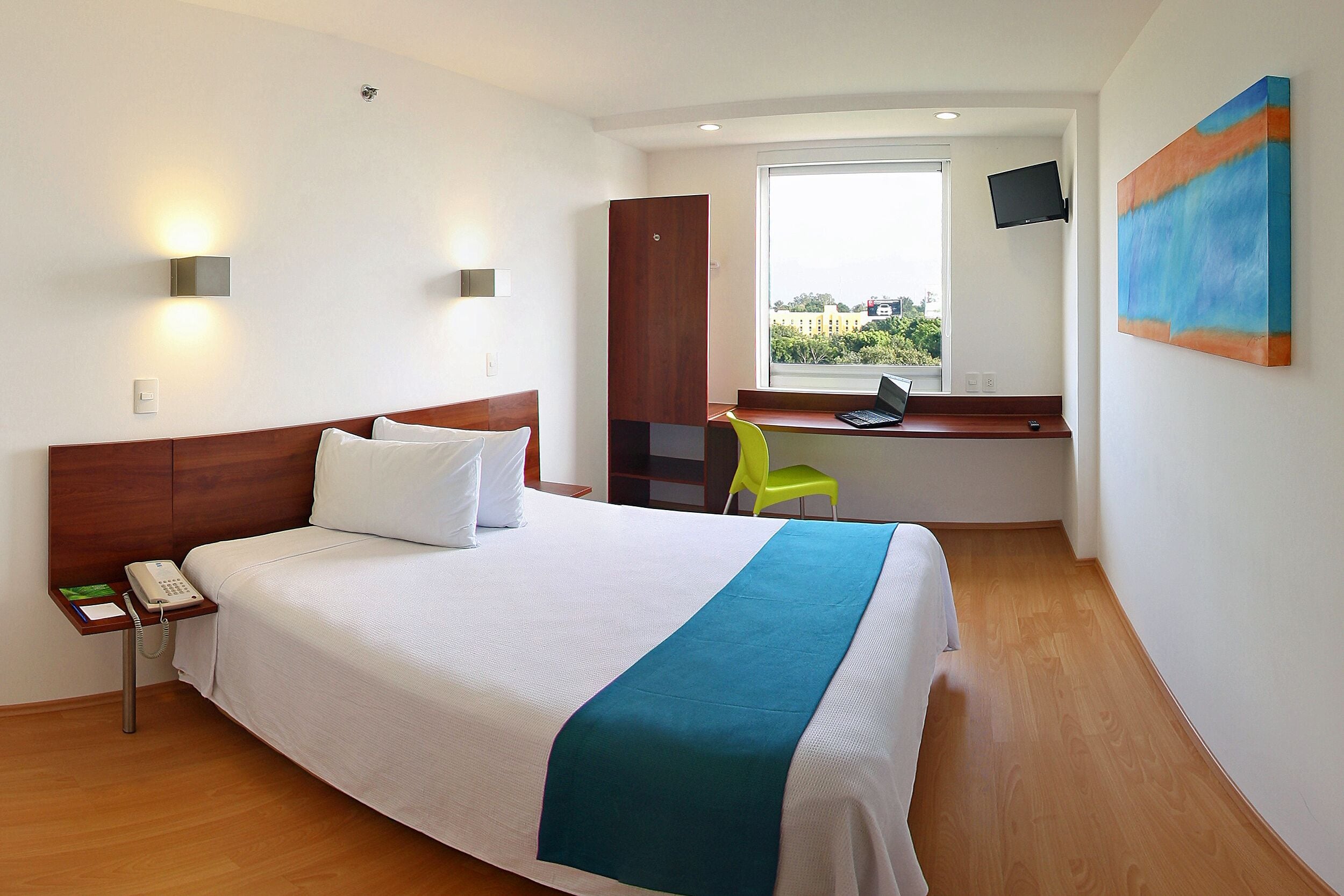 desk, blackout curtains, iron/ironing board, free wifi