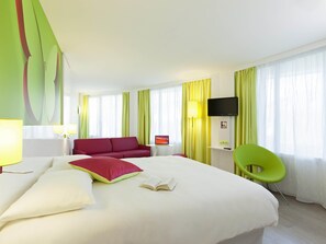 Suíte, várias camas | Roupas de cama premium, individualmente decorados