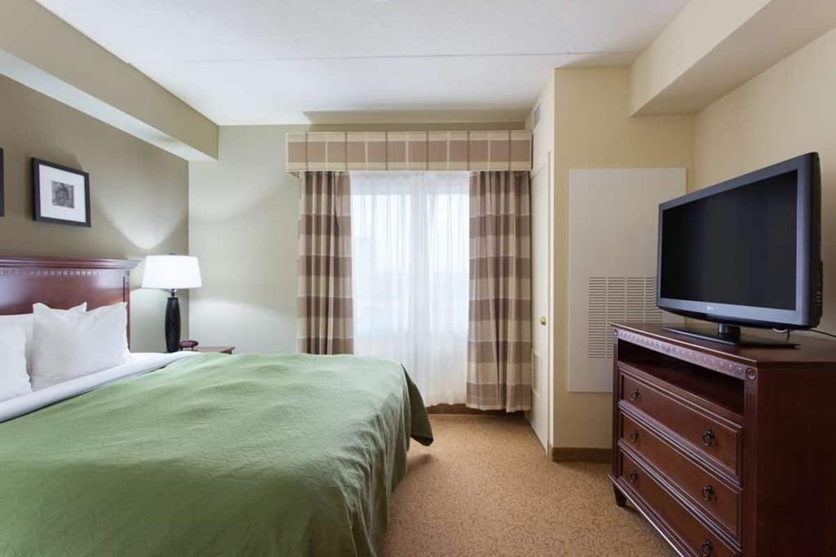 Desk, blackout drapes, iron/ironing board, WiFi (free)