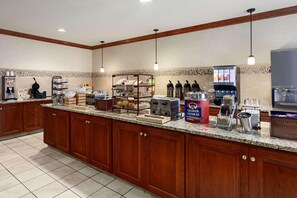 Free daily buffet breakfast