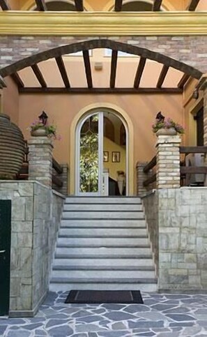 Entrada de l'allotjament