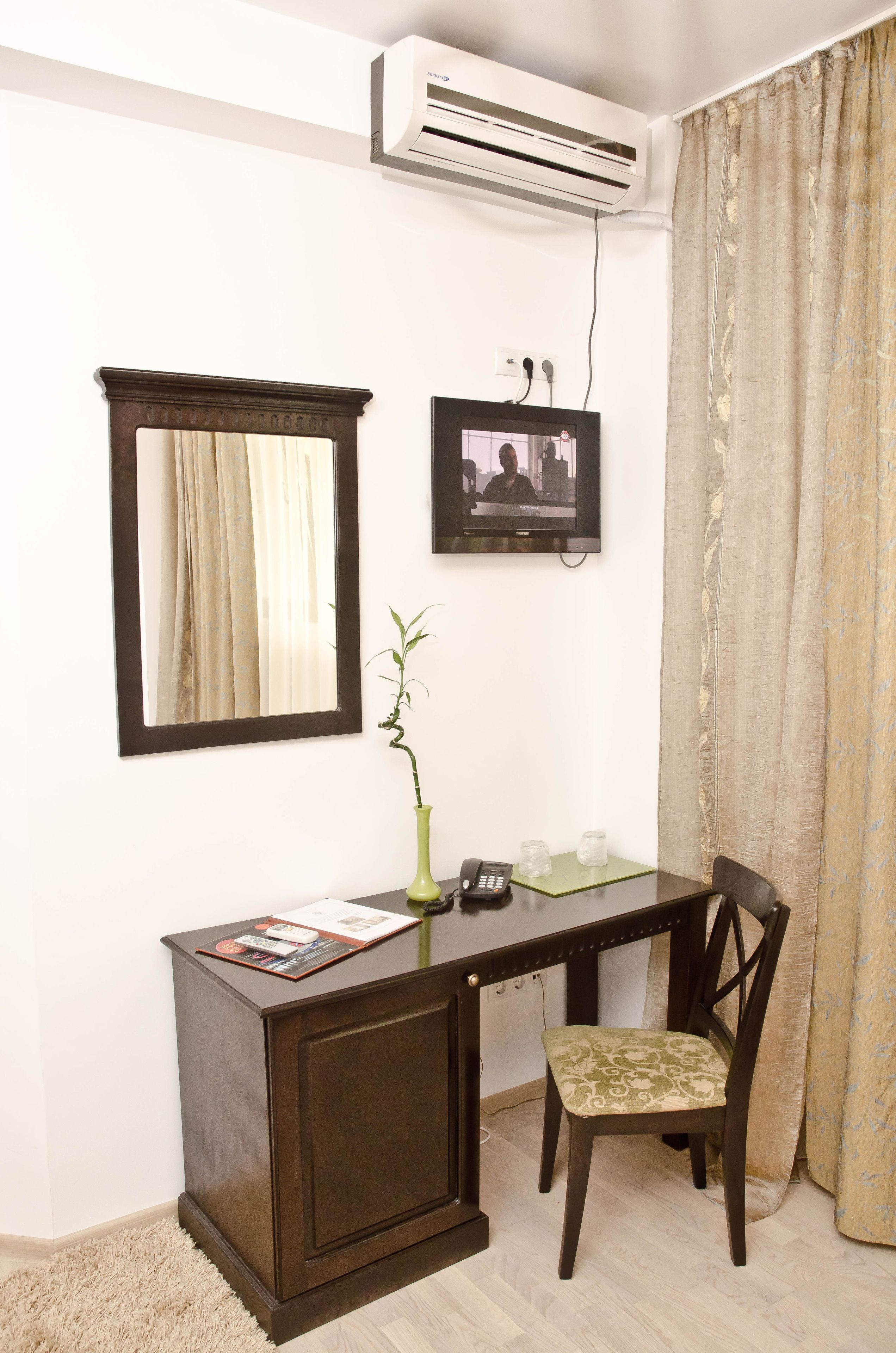 elegance double room with king bed | view from room