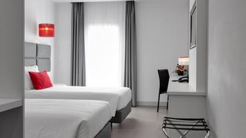 Down comforters, minibar, in-room safe, desk