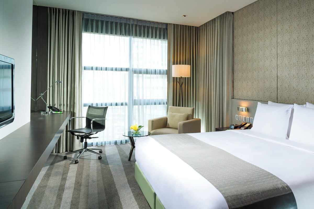 1 Schlafzimmer, hochwertige Bettwaren, Pillowtop-Betten, Minibar