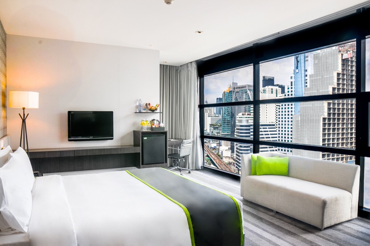 1 Schlafzimmer, hochwertige Bettwaren, Pillowtop-Betten, Minibar